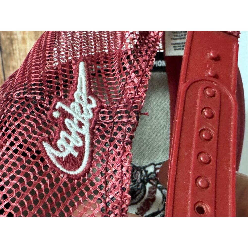 Arkansas Razorbacks Nike Red Mesh Snapback Hat - Picture 6 of 9